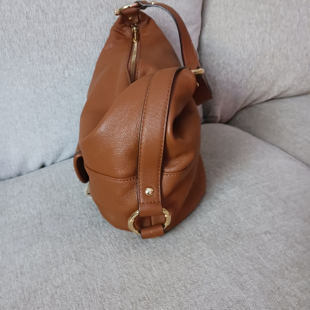 Michael Kors brown soft genuine leather bucket bag - Picture 3 of 14